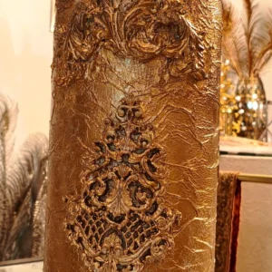 Jarrón ROCOCÓ de cristal con molduras