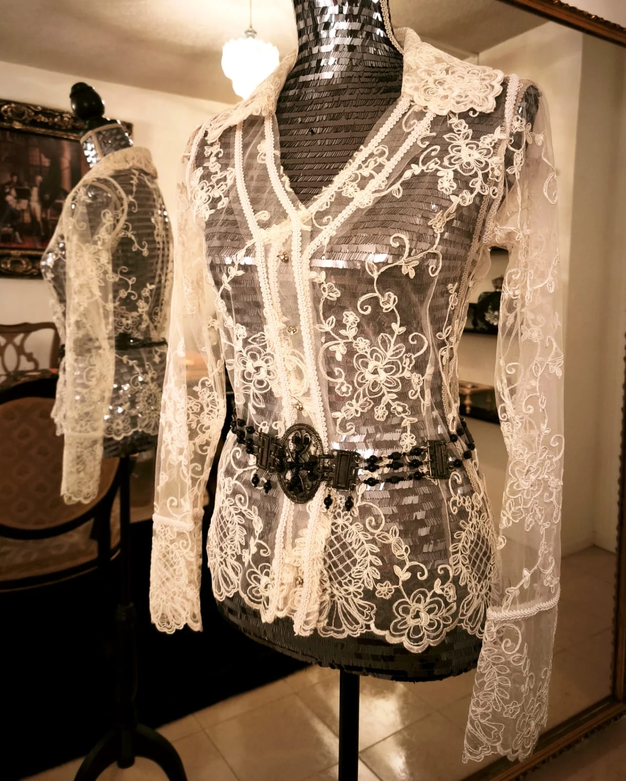Camisa GOYA en encaje - Image 3
