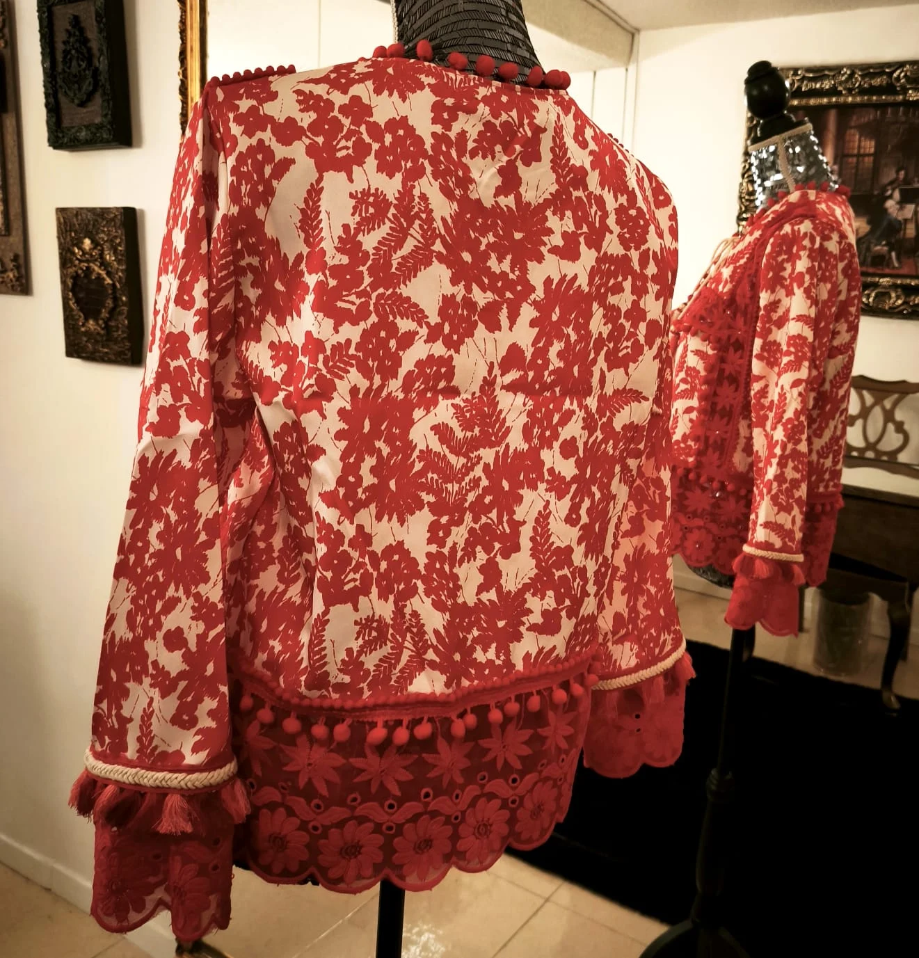 Chaqueta CARAVAGGIO con guipure - Image 4