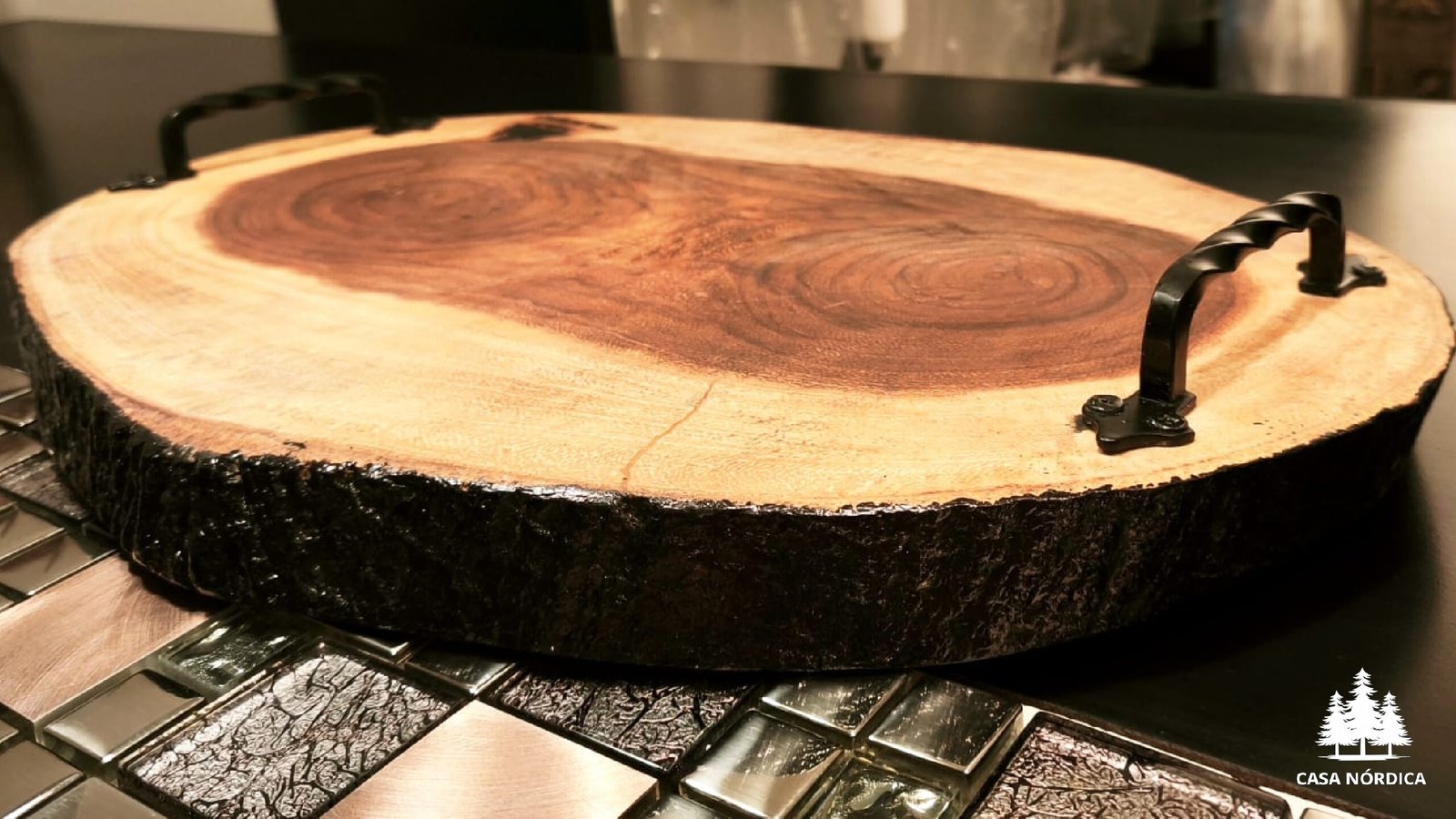 Tabla de parota corte circular CRIOLLA