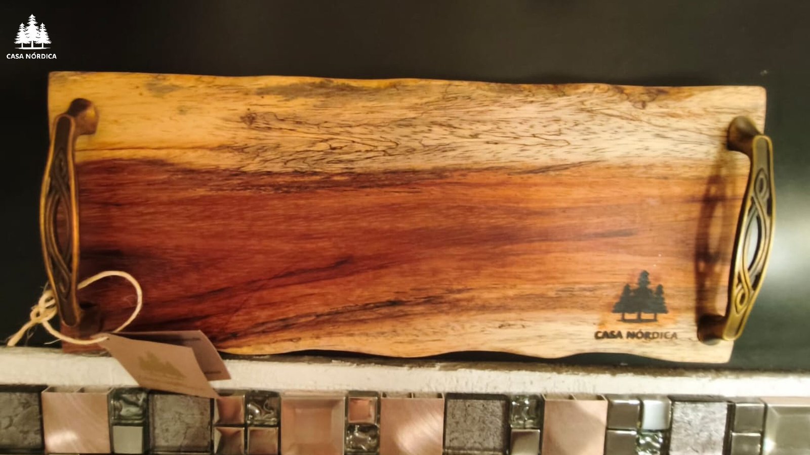 Tabla de parota rectangular GLACIAR