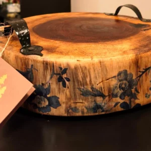 Tabla de parota corte circular VIÑEDO
